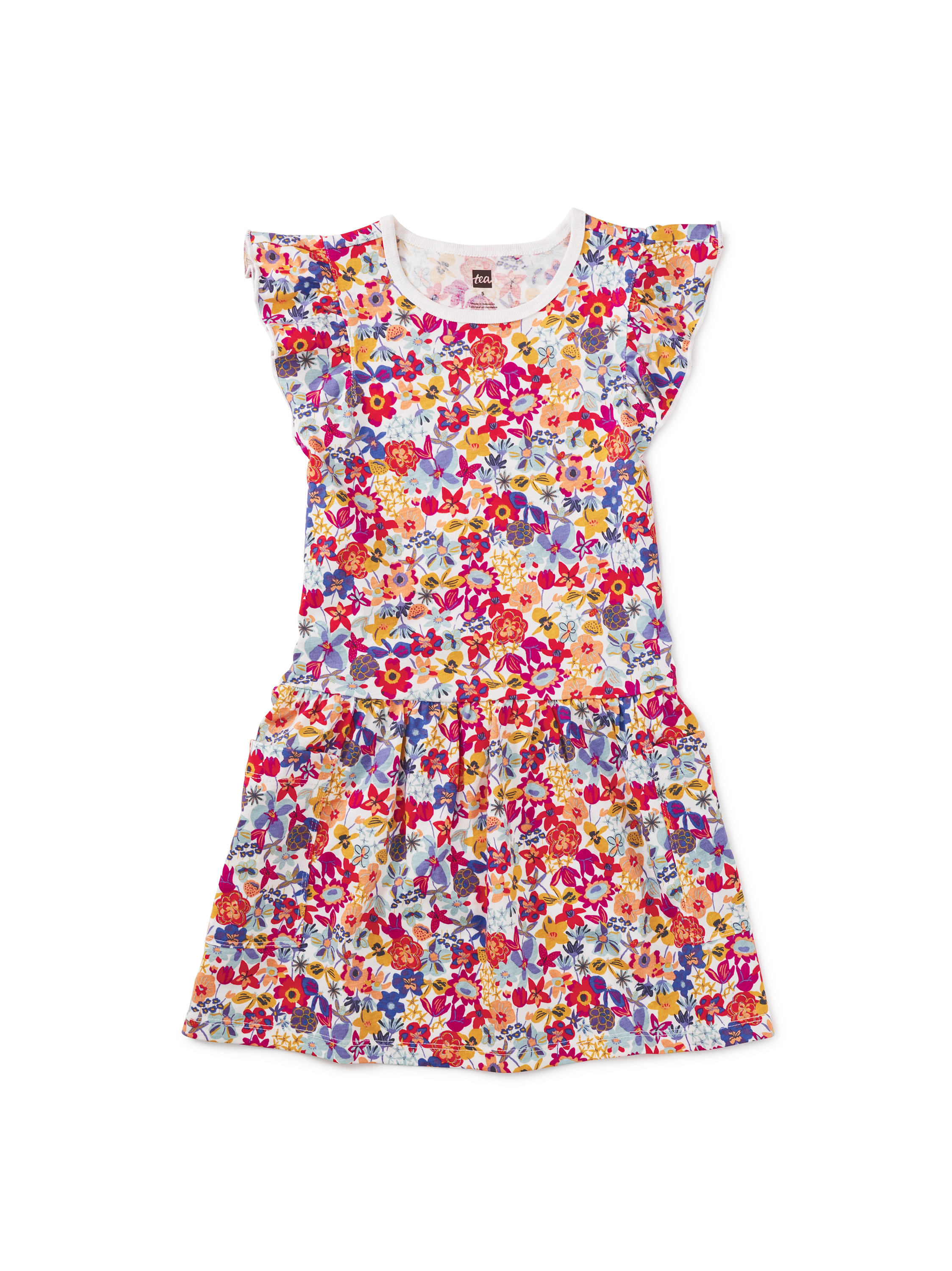 Flutter Sleeve Pocket Dress