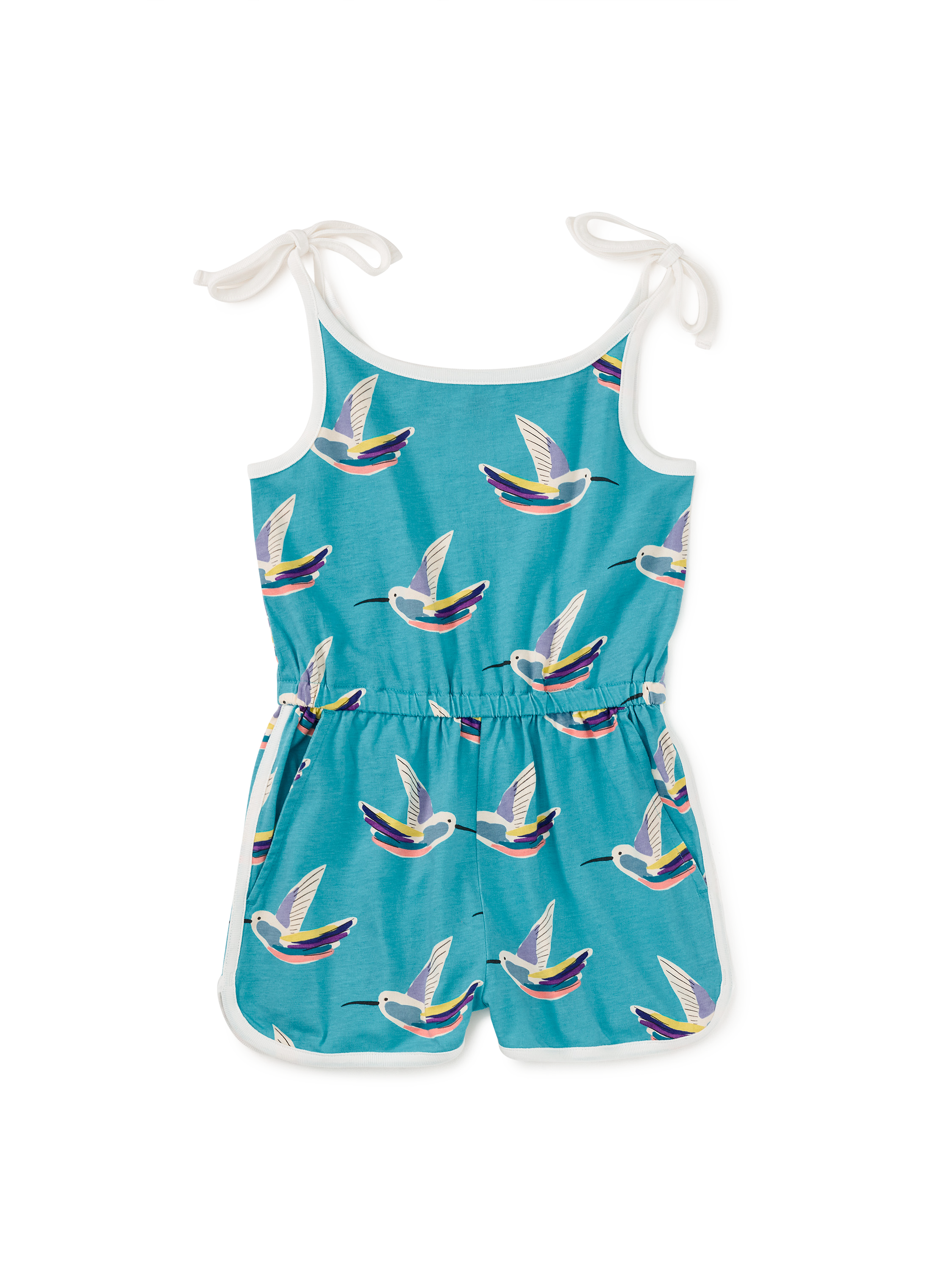 Tie Shoulder Sporty Romper
