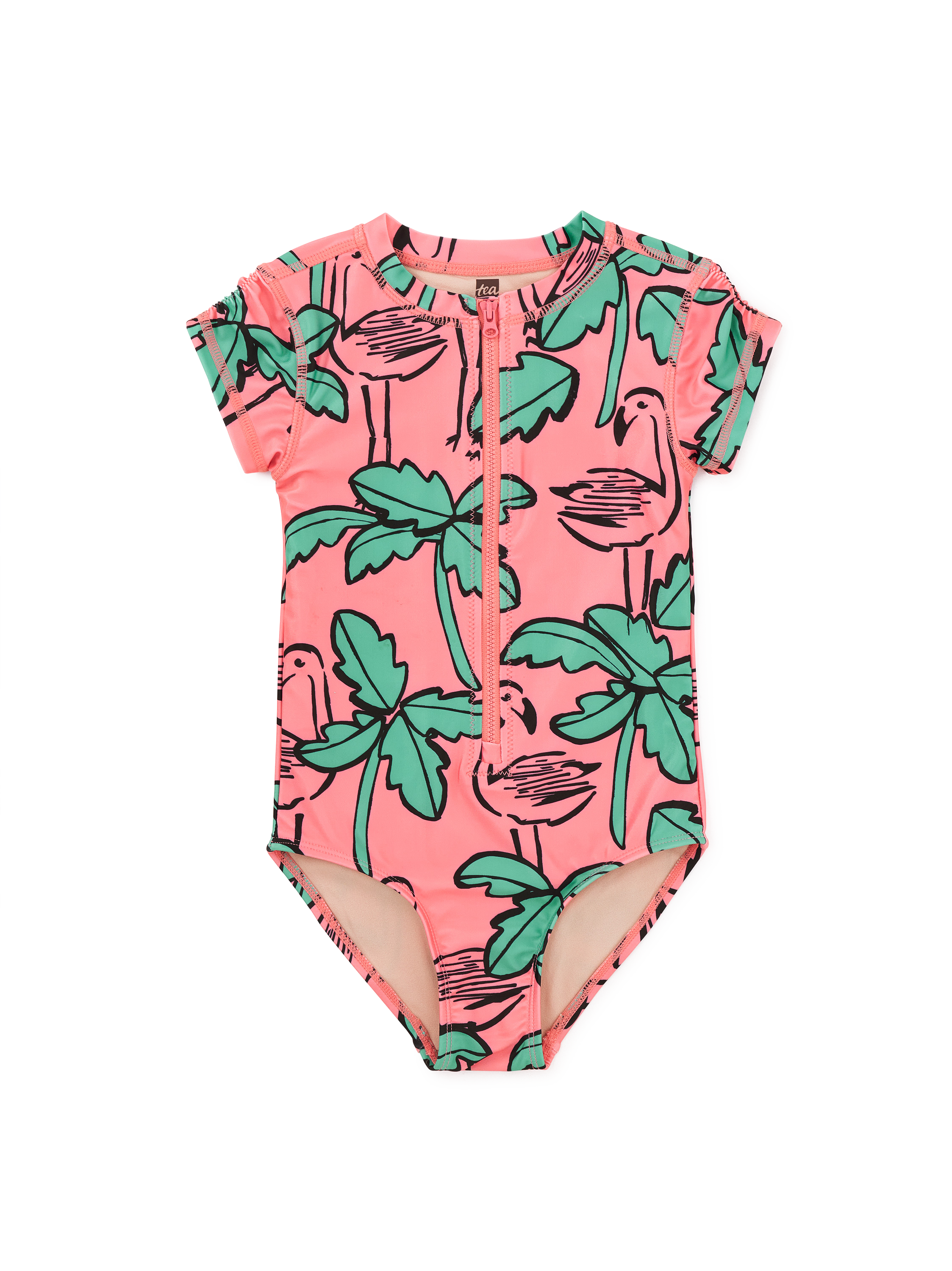 Rash Guard One-Piece Swimsuit