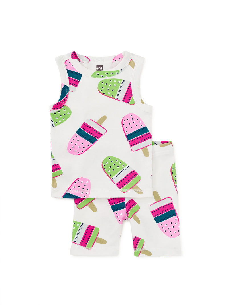Summer Nights Tank Pajama Set in Popsicles - View 2