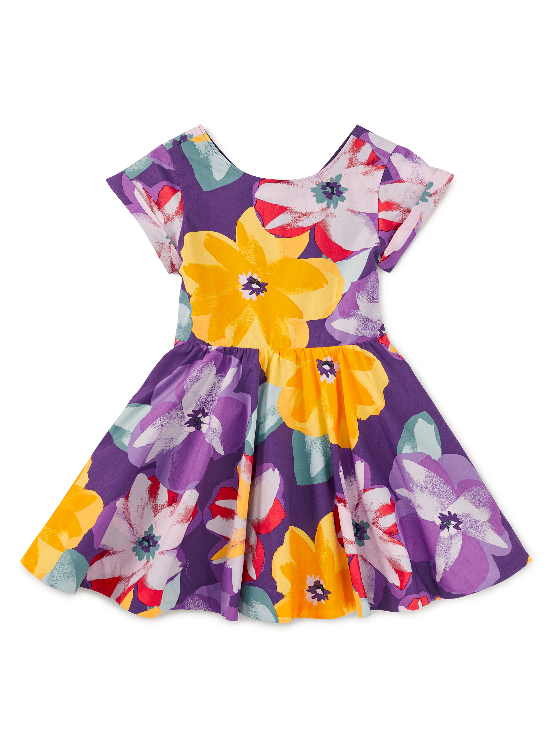 Button Back Skirted Dress