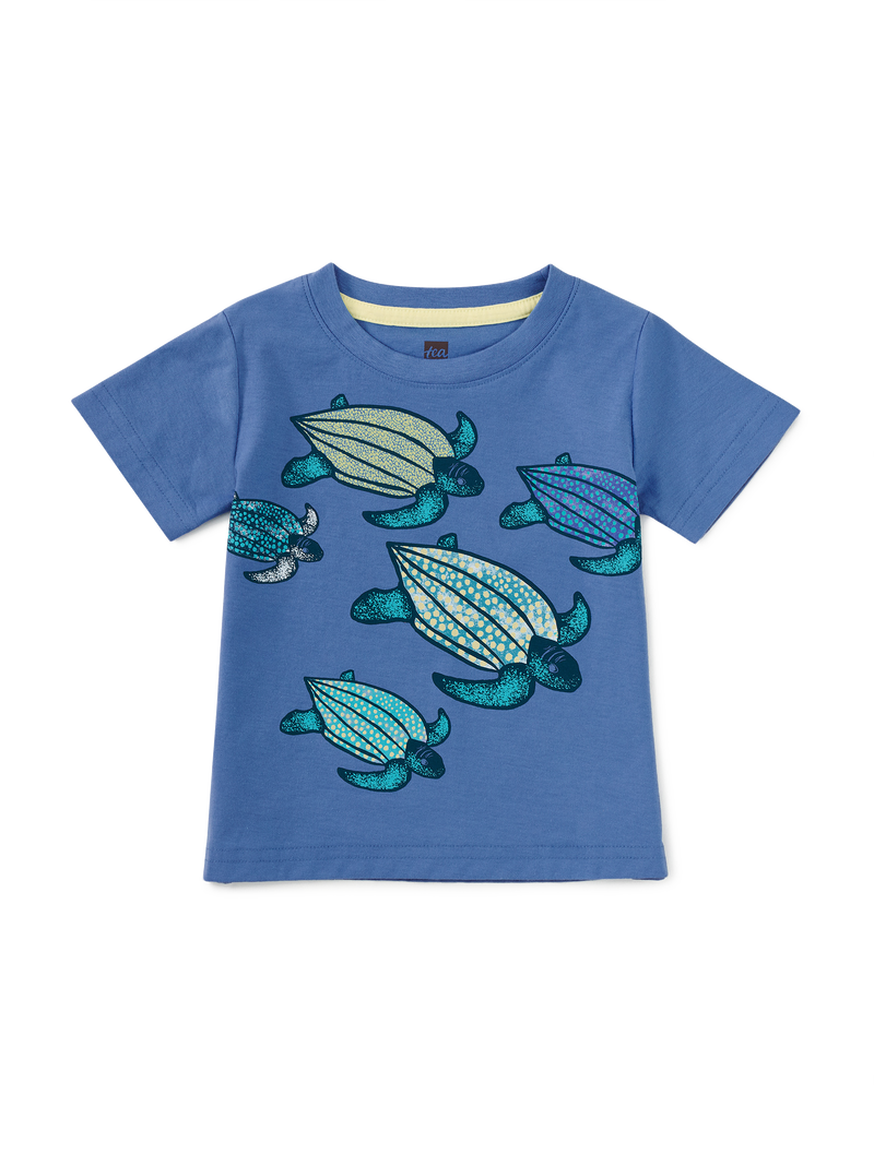Leatherback Turtles Graphic Te in Blue Yarrow - View 2