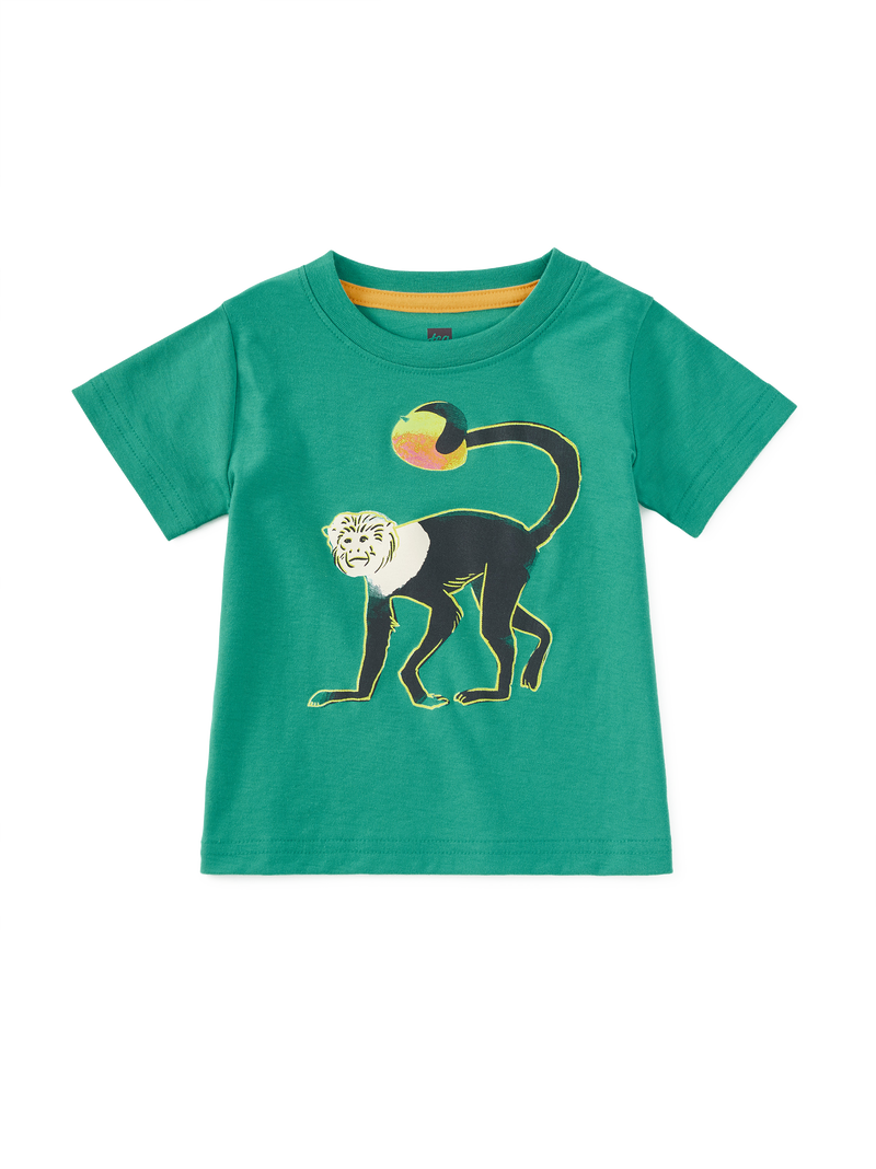 Monkey And Mango Graphic Tee in Viridis - View 2