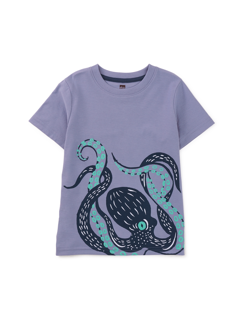 Octopus Arms Graphic Tee in Seal Grey - View 1