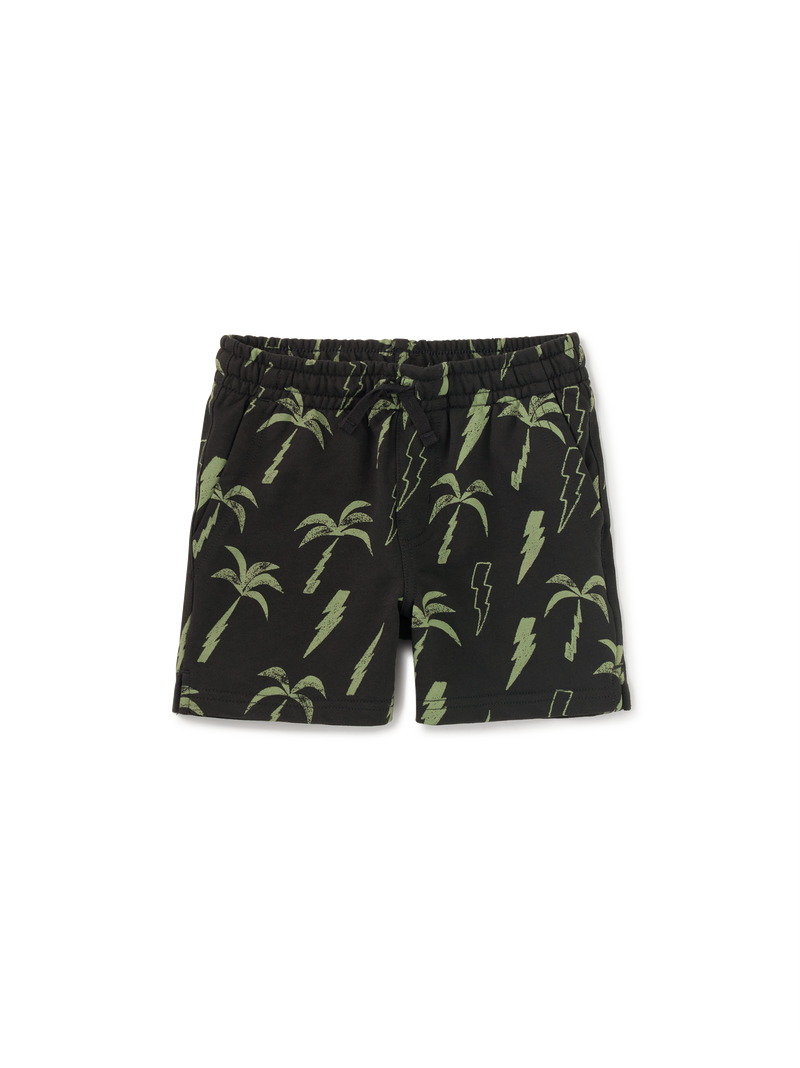 Printed Knit Shortie in Lightning Palms - View 1
