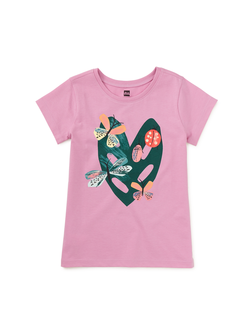 Painted Insects Graphic Tee in Mauve Mist - View 1