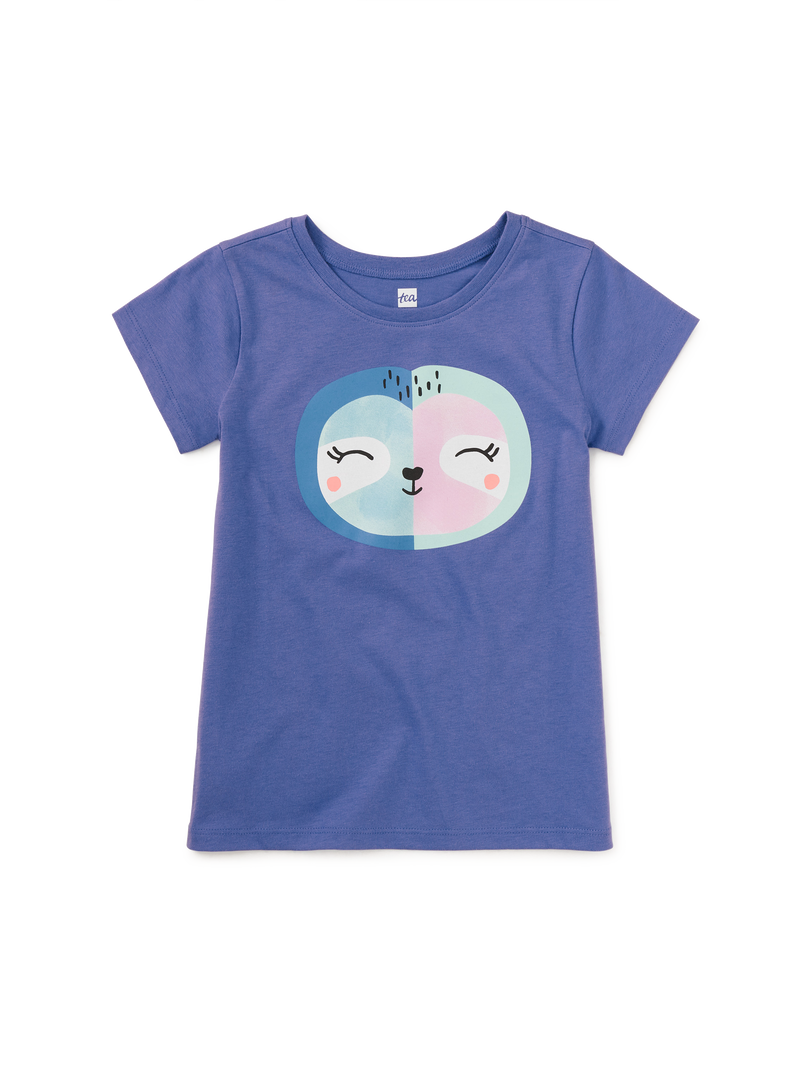 Serene Sloth Graphic Tee in Han Purple - View 1