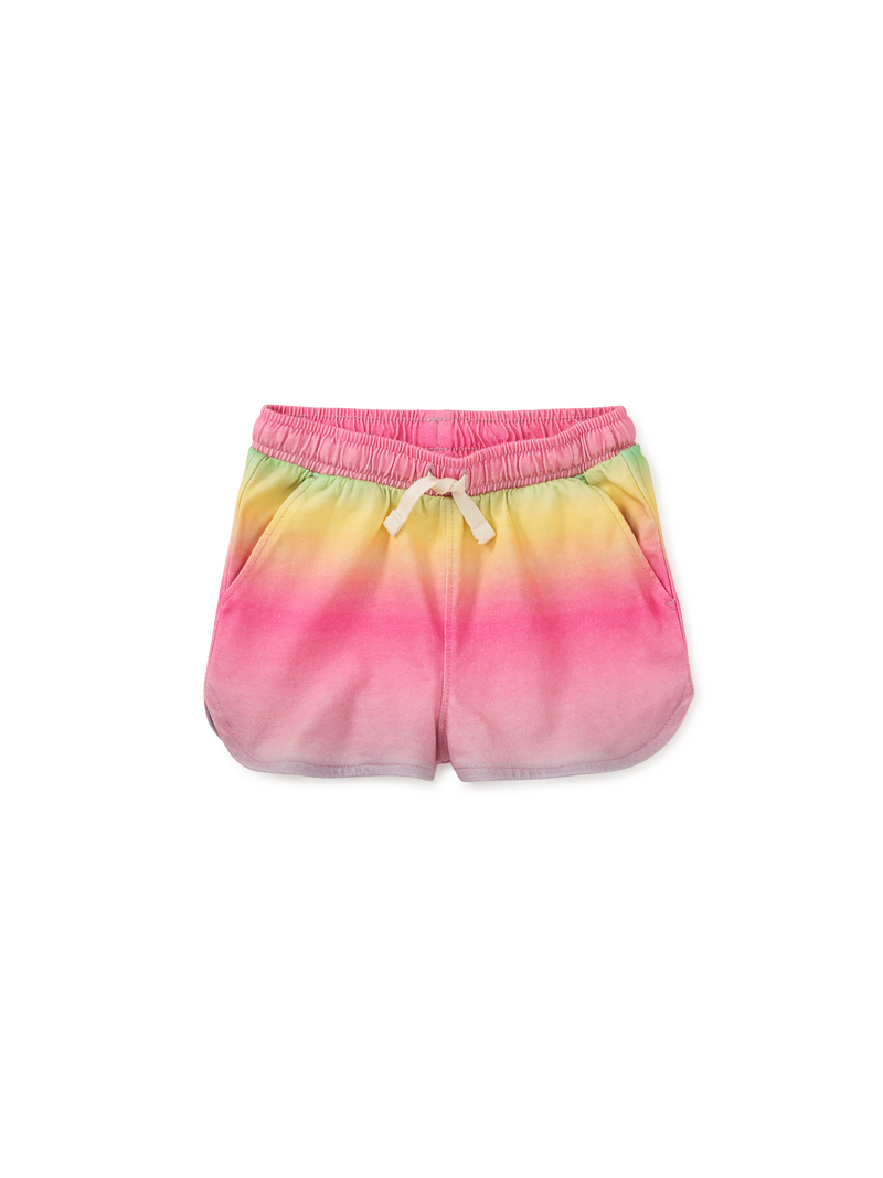 Tie Waist Shorts in Rio De Janeiro Rainbow - View 2