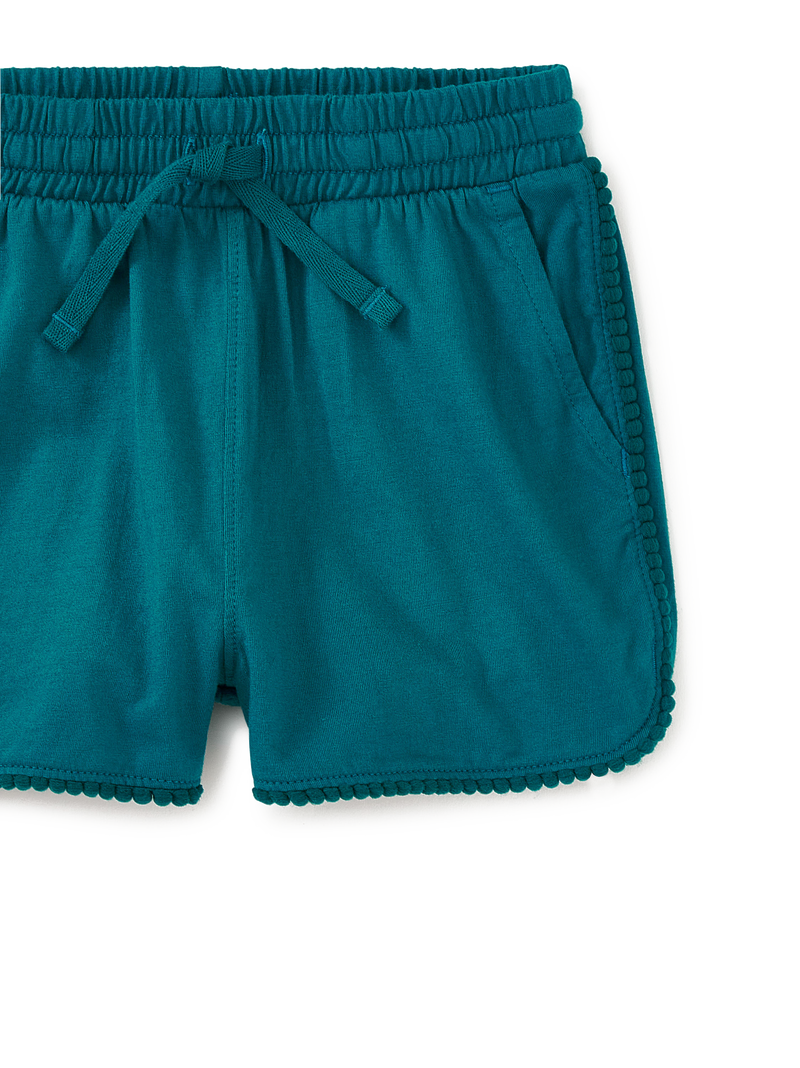 Pom-Pom Gym Shorts in Scuba - View 2