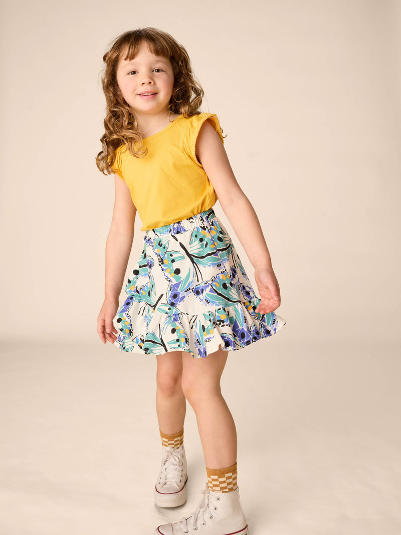 Ruffle Skirt in Carnival Butterfly - View 2