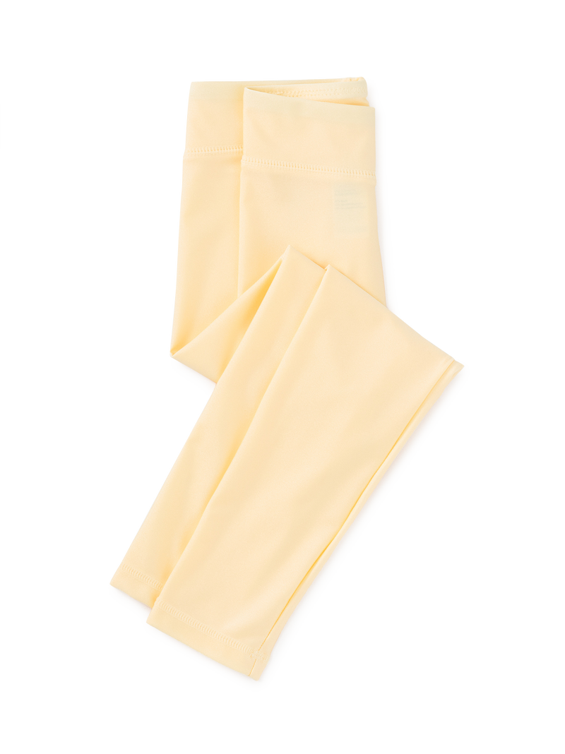 Shiny Leggings in Banana - View 2