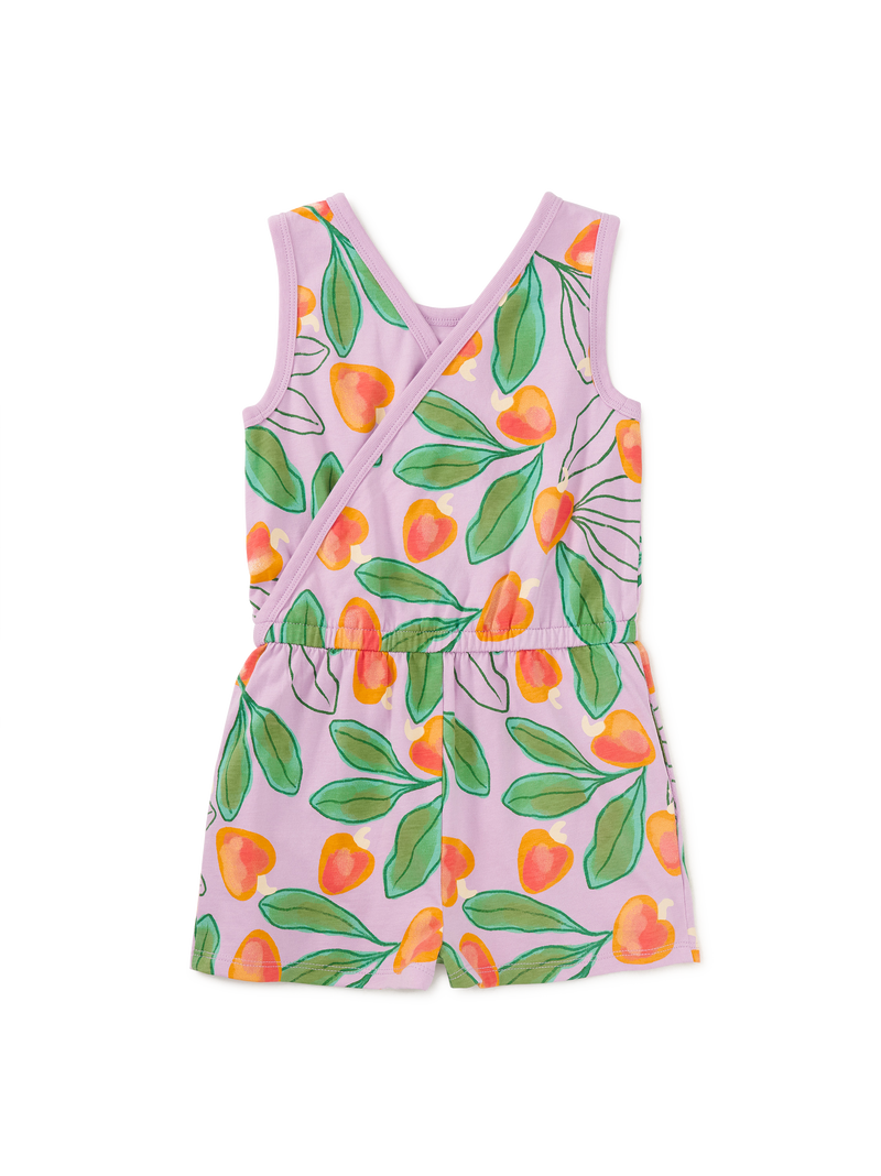Reversible Wrap Romper in Cashew Apple - View 2