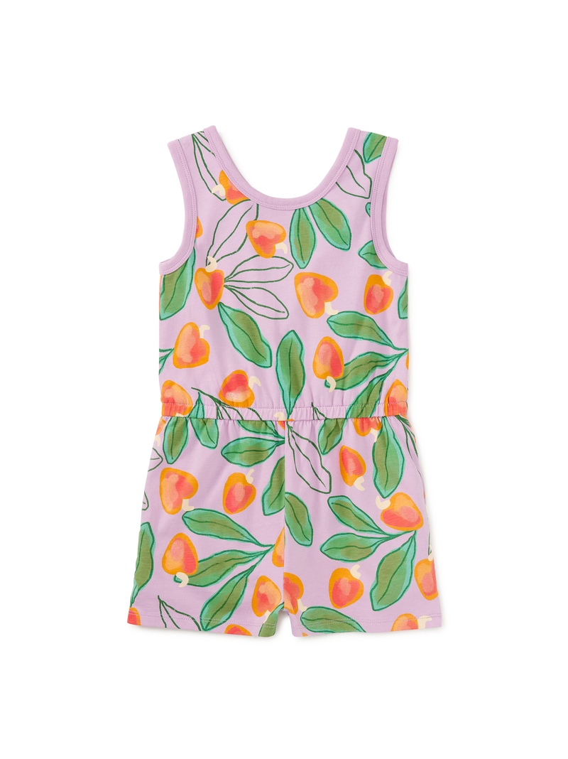 Reversible Wrap Romper in Cashew Apple - View 1