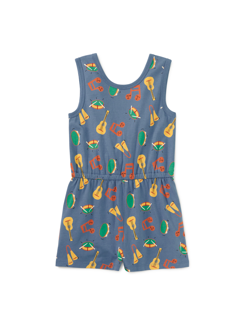 Reversible Wrap Romper in Bateria Instruments - View 1