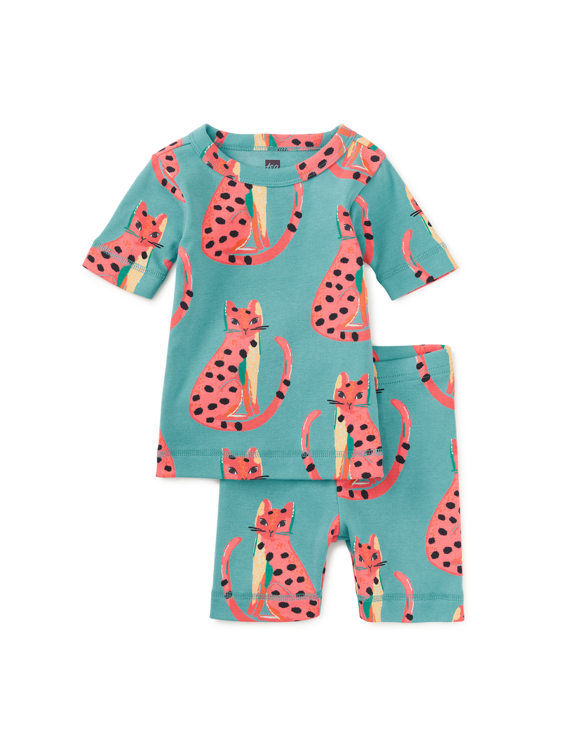 In Your Dreams Pajama Set in Painted Jaguars - View 2