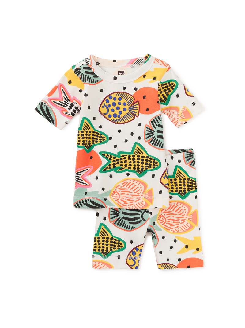 In Your Dreams Pajama Set in Tropical Fish - View 2