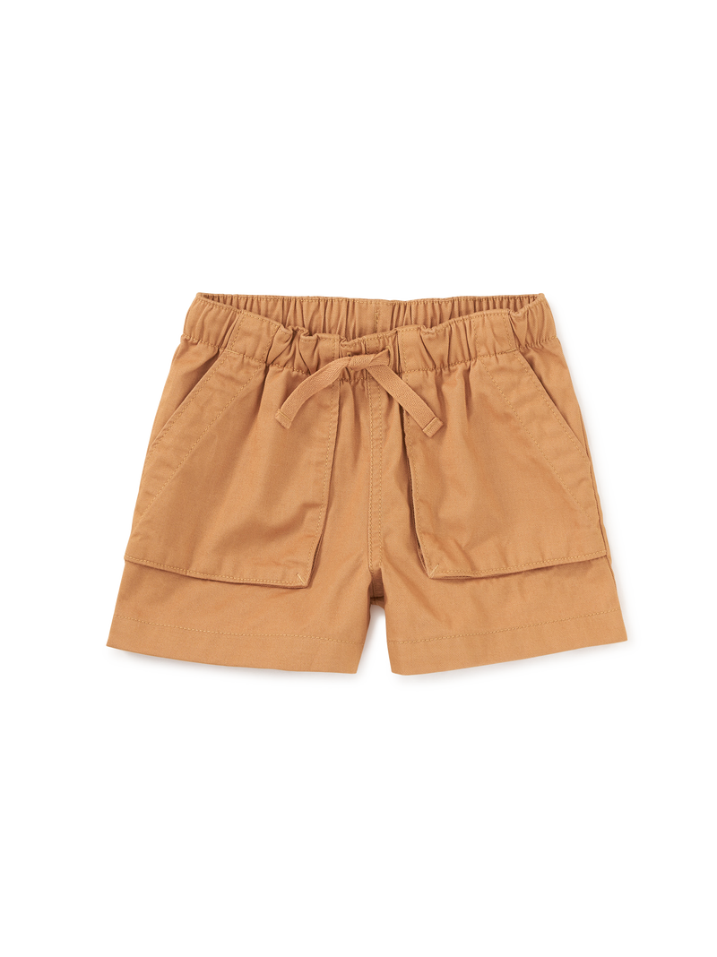 Woven Camp Shorts in Balsa Wood - View 1