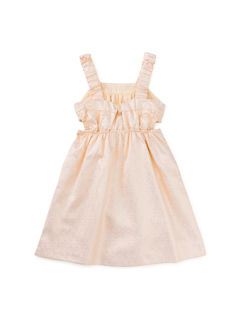 Sparkle Cut-Out Dress in Metallic Gold - View 2