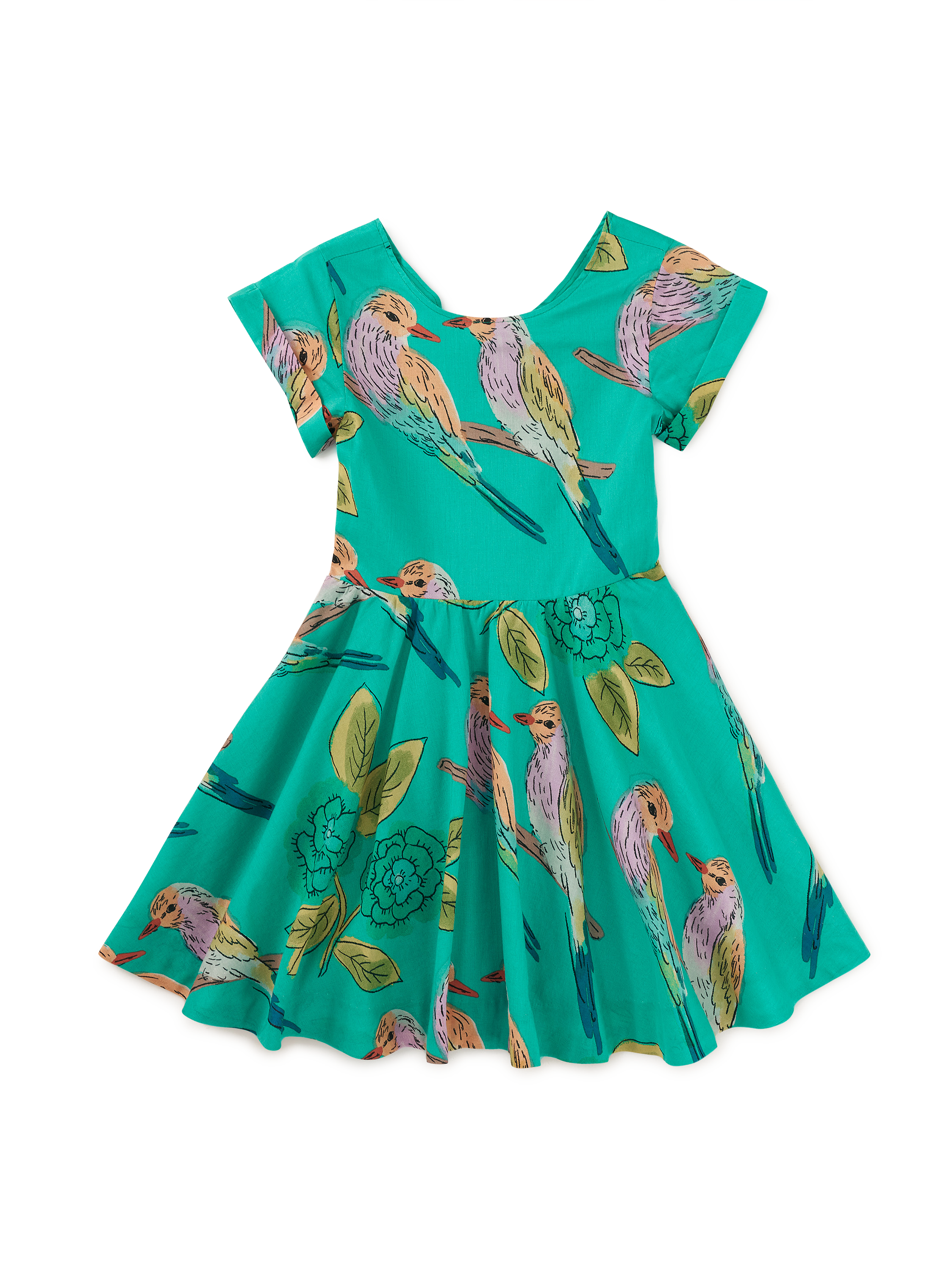 Button Back Skirted Dress