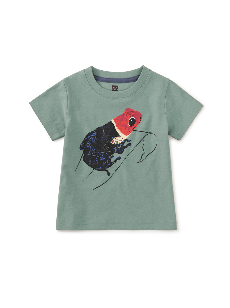 Poison Dart Frog Graphic Tee in Sea - View 2
