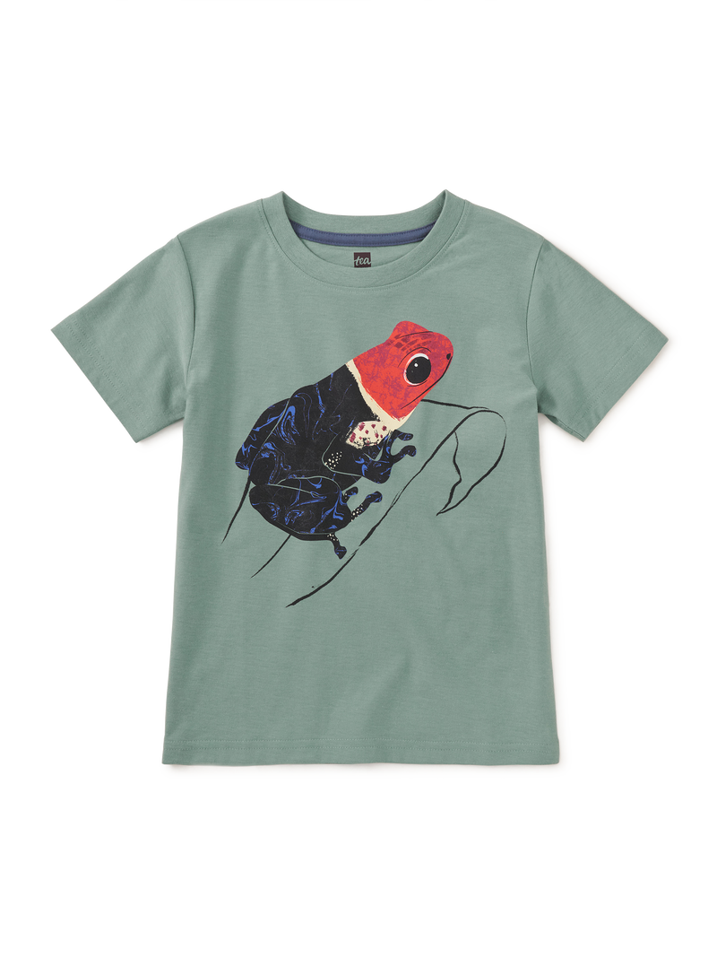 Poison Dart Frog Graphic Tee in Sea - View 1