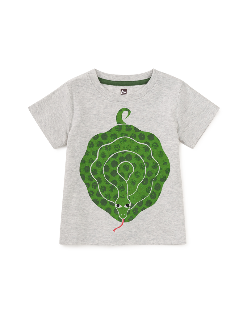 Anaconda Graphic Tee in Light Grey Heather - View 2