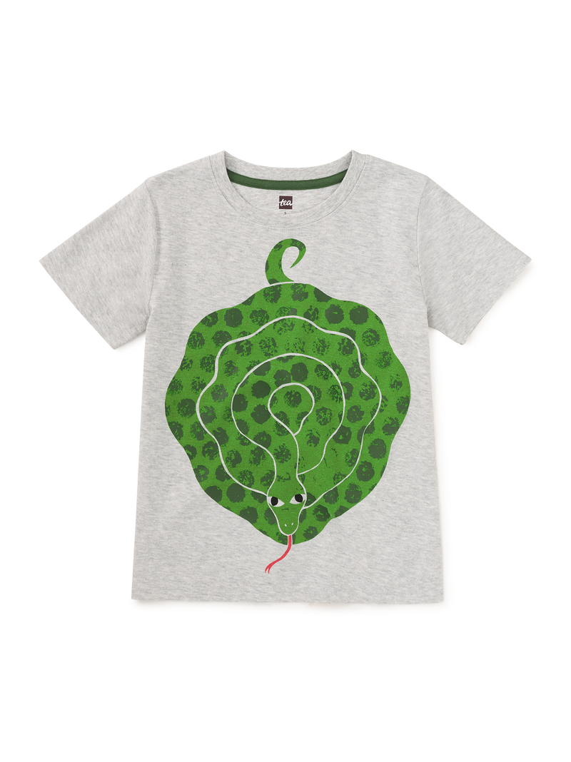 Anaconda Graphic Tee in Light Grey Heather - View 1