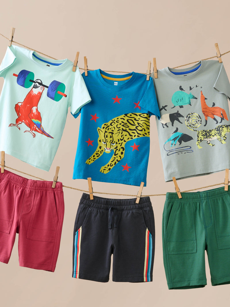 Playwear Shorts in Botany Green - View 2