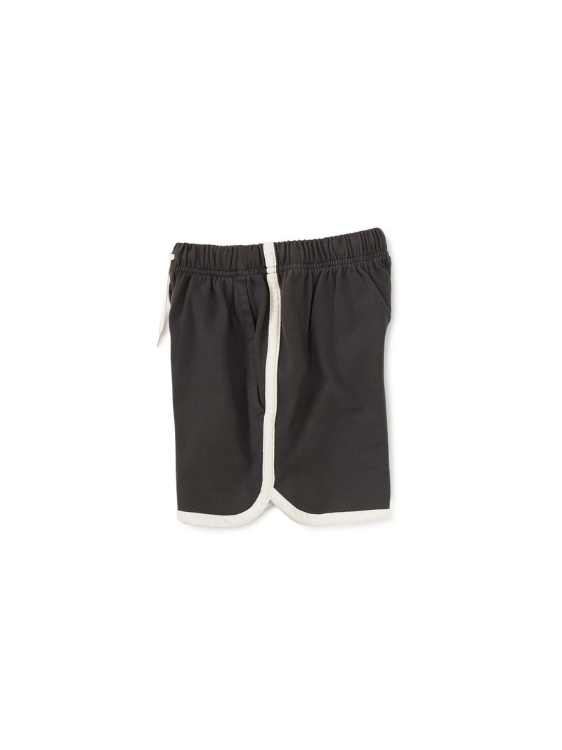 Sporty Ringer Shorts in Pepper - View 2