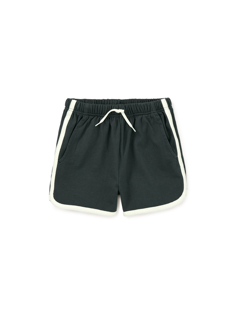 Sporty Ringer Shorts in Pepper - View 1