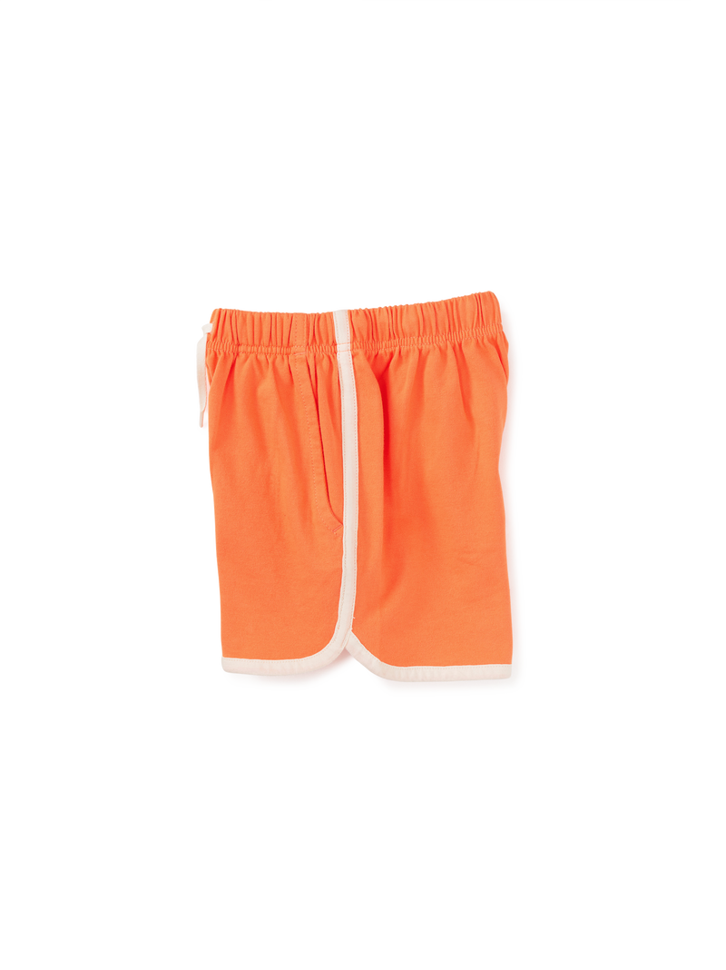 Sporty Ringer Shorts in Goldfish - View 2