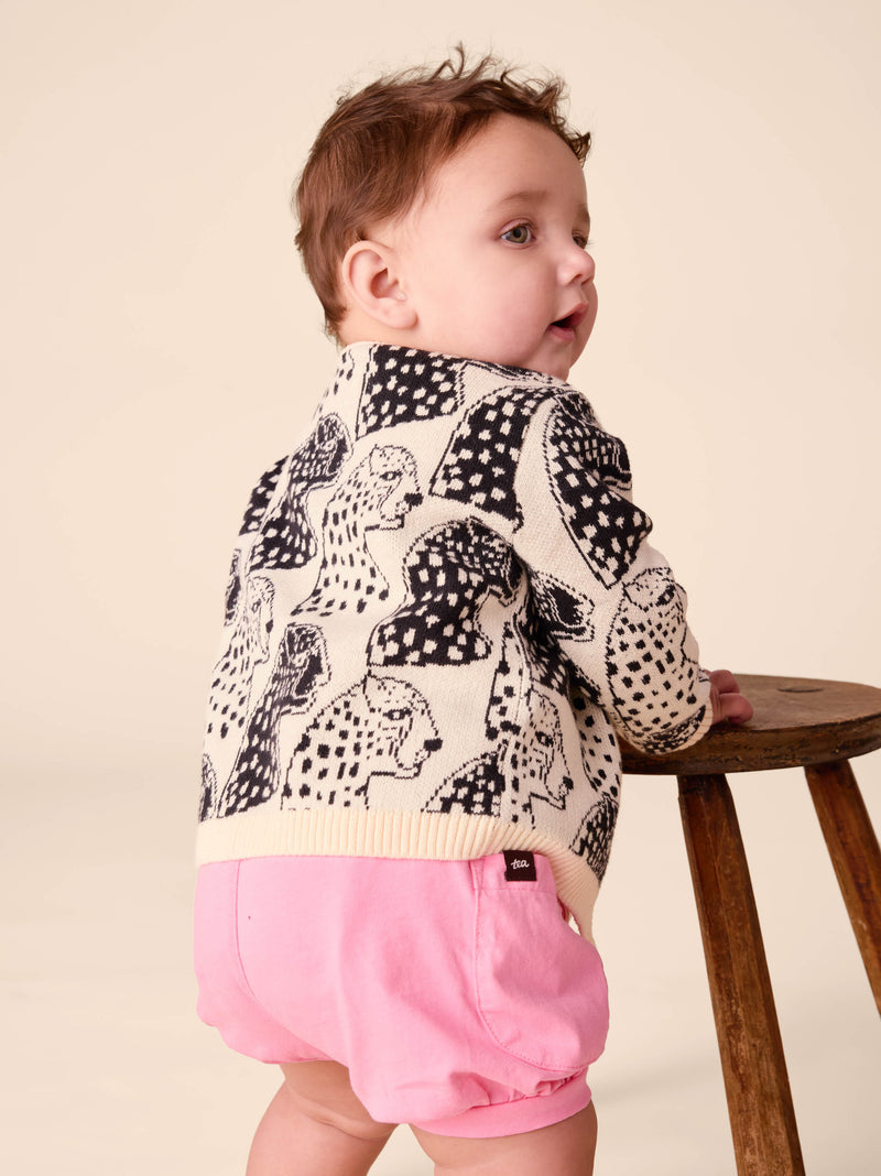 Bubble Pocket Baby Shorts in Sachet Pink - View 2
