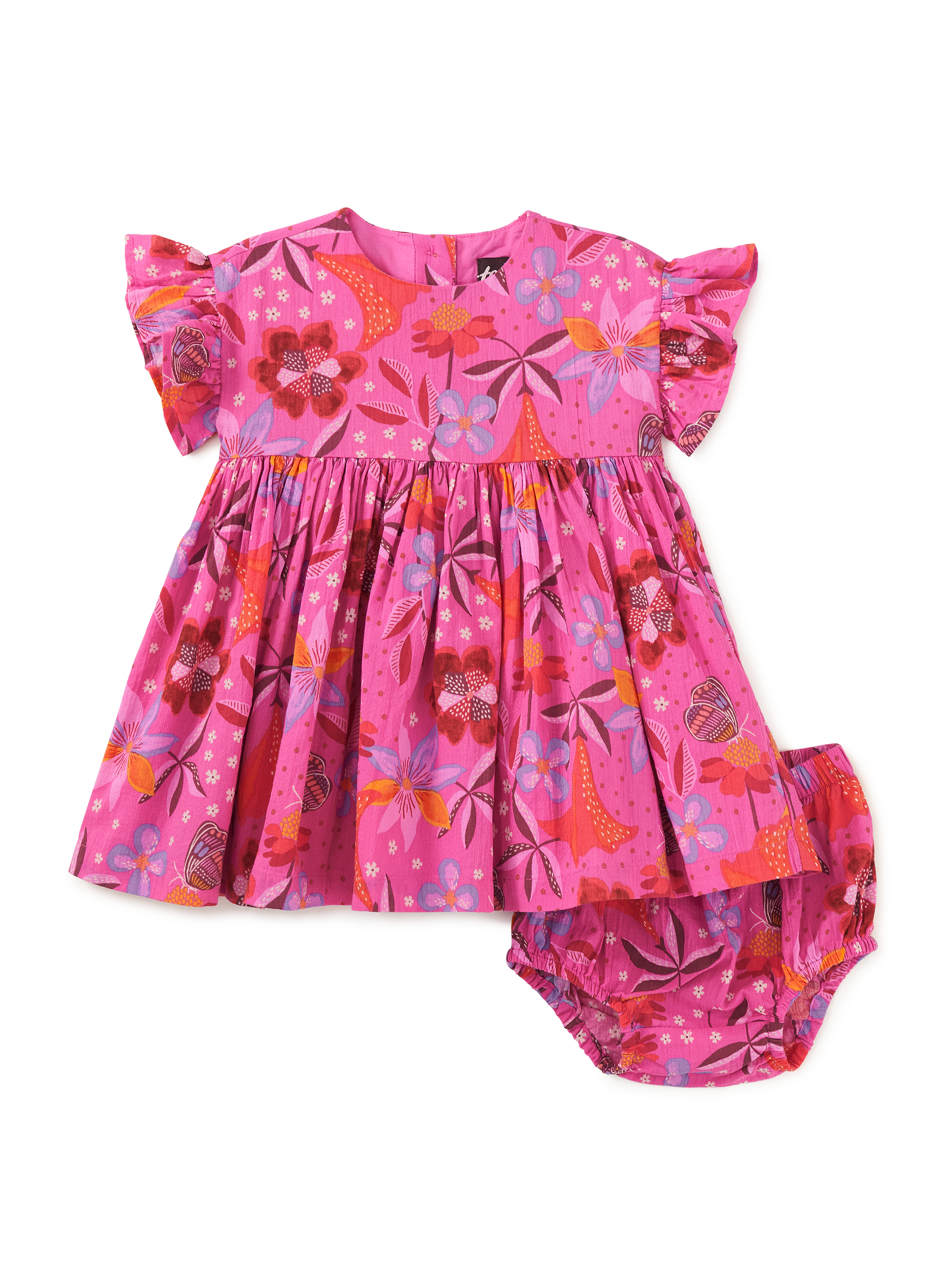 Ruffle Sleeve Baby Dress Set