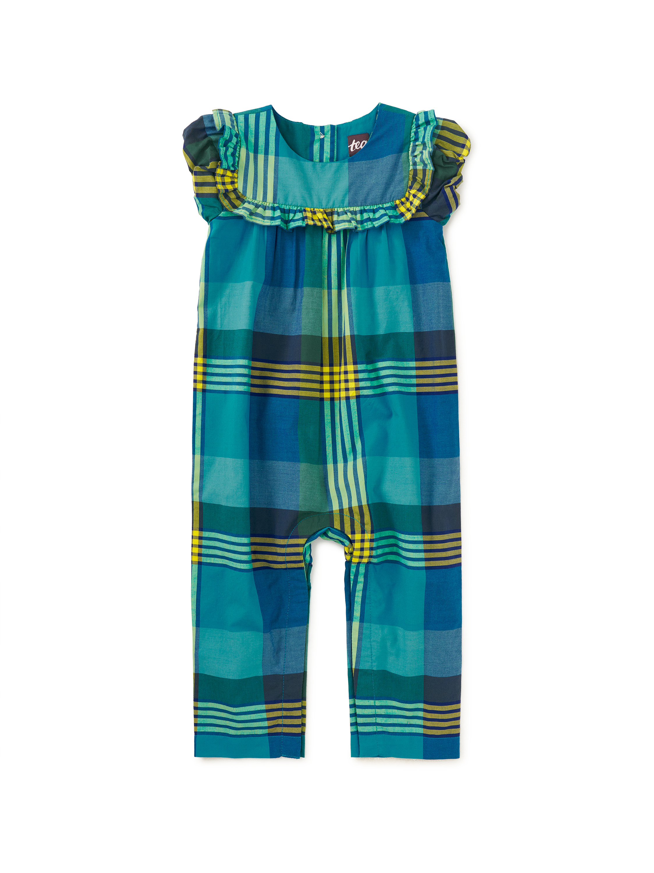 Woven Ruffle Baby Romper