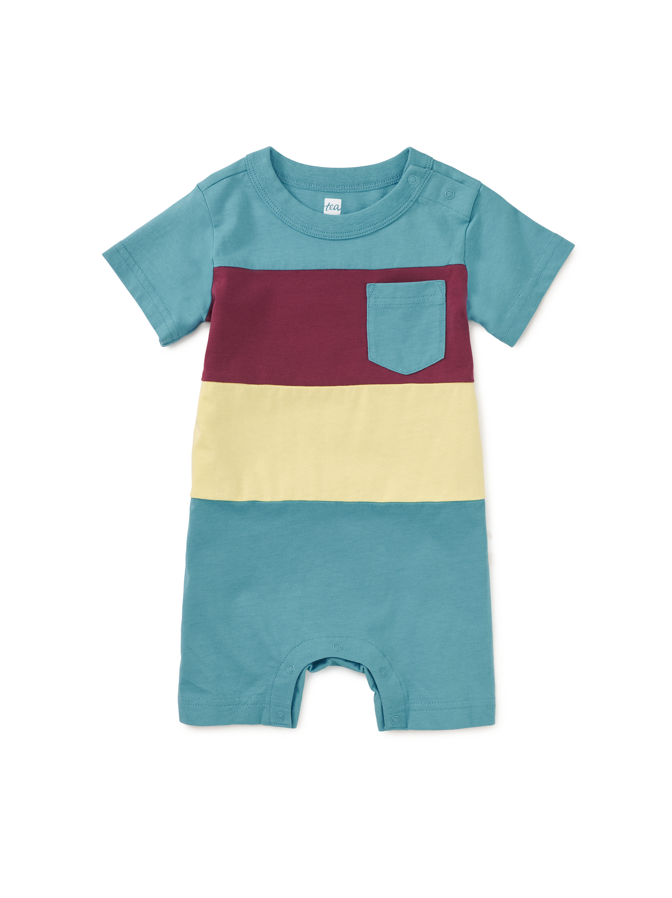 Colorblock Baby Romper