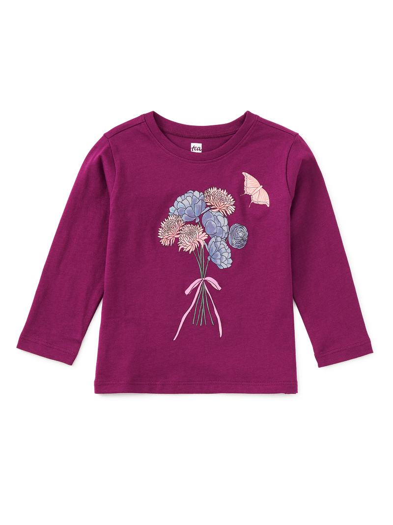 Butterfly Bouquet Graphic Tee in Cosmic Berry - View 2
