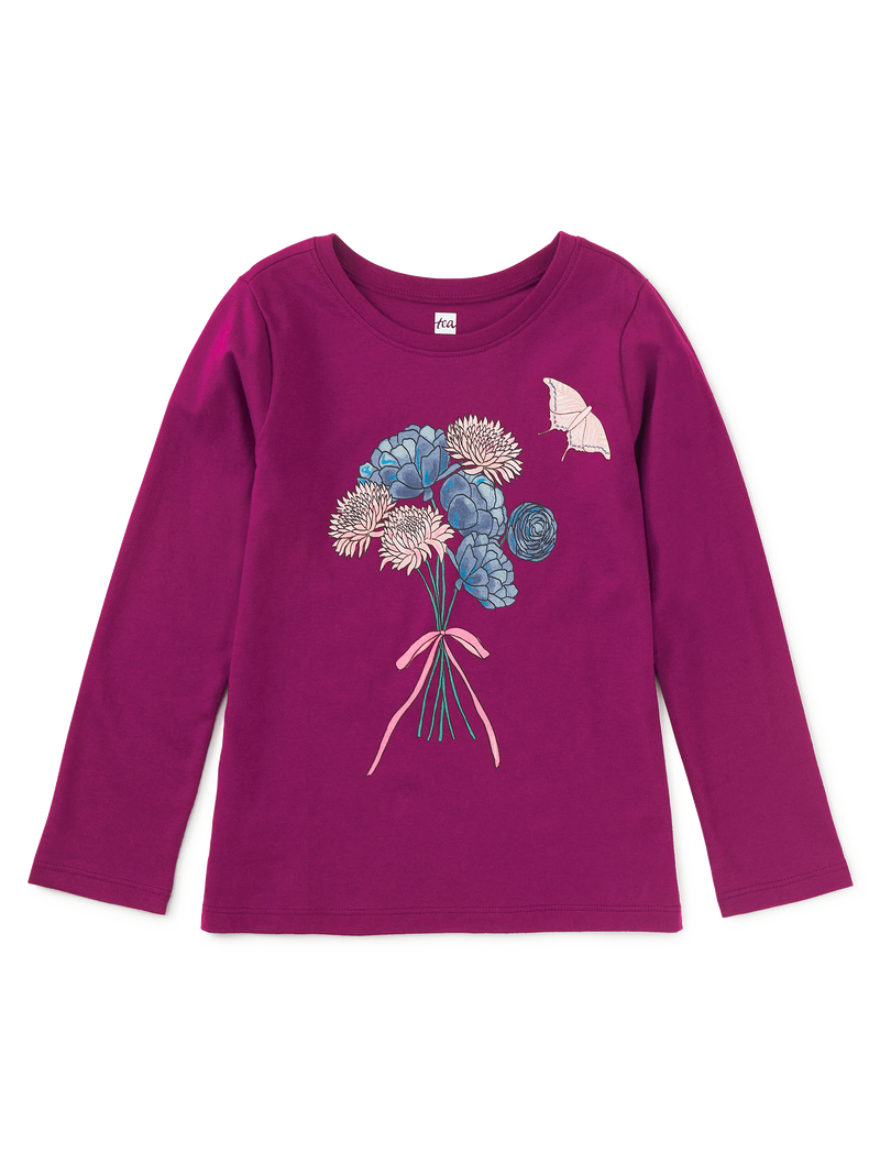 Butterfly Bouquet Graphic Tee in Cosmic Berry - View 1