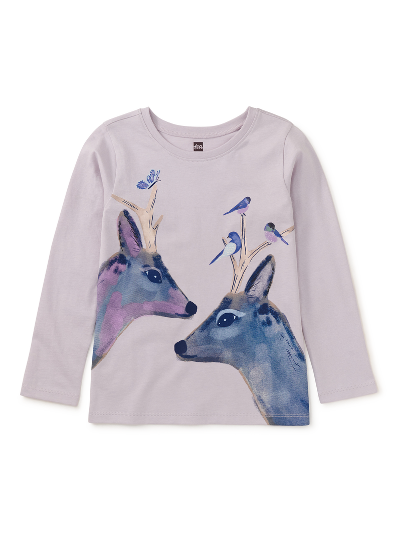 Darling Deers Graphic Tee in Urchin Purple - View 1