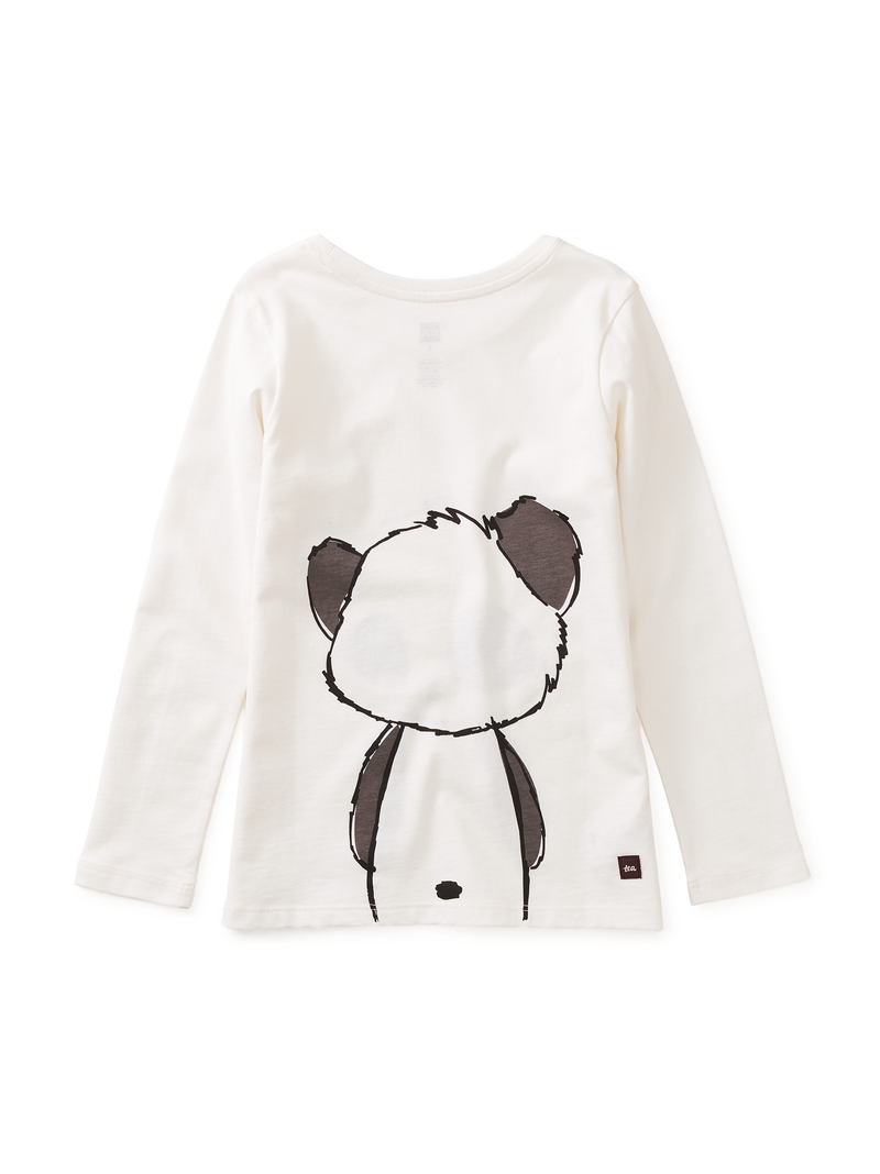 Panda Double Sided Graphic Tee in Chalk - View 2