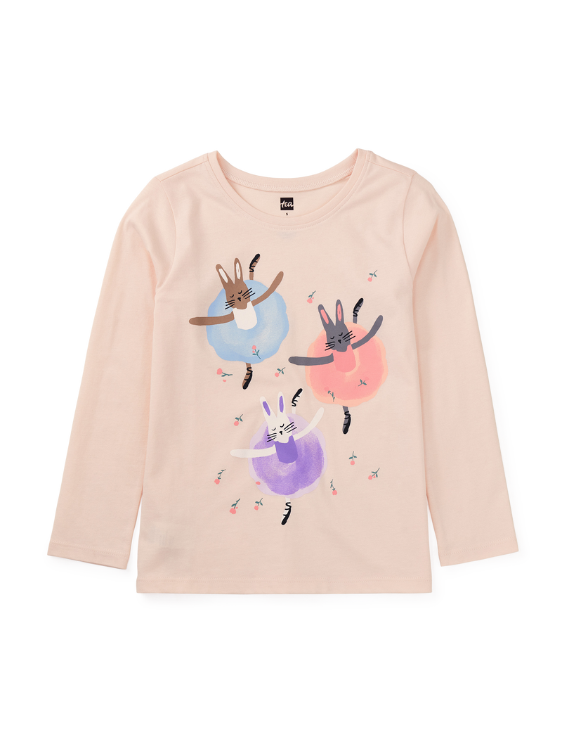 Bunny Ballet Graphic Tee in Creole Pink - View 1
