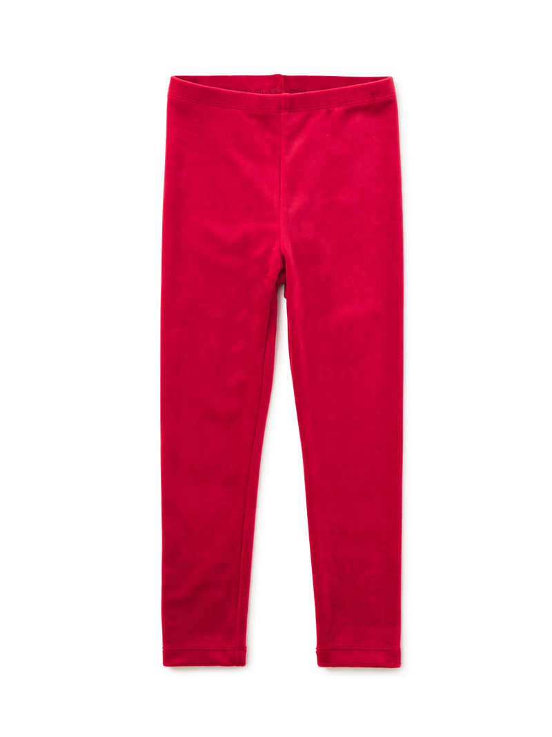 Velour Leggings in Red Wagon - View 2