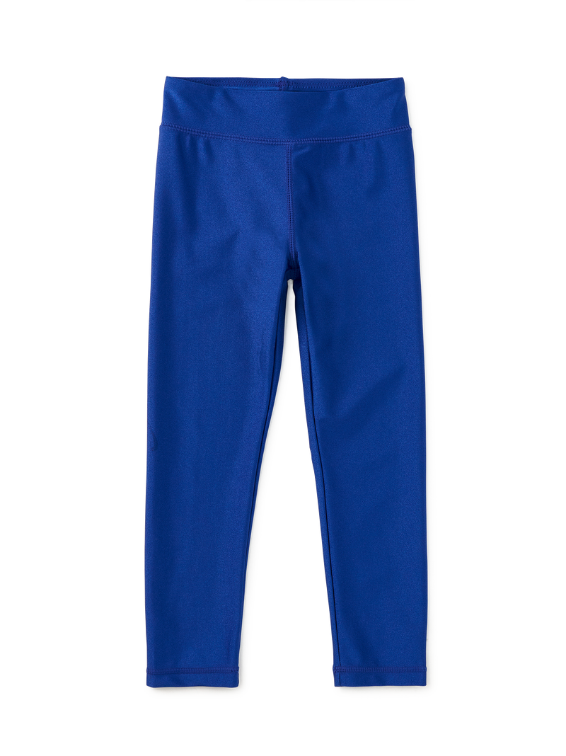 Shiny Leggings in Galactic Blue - View 2