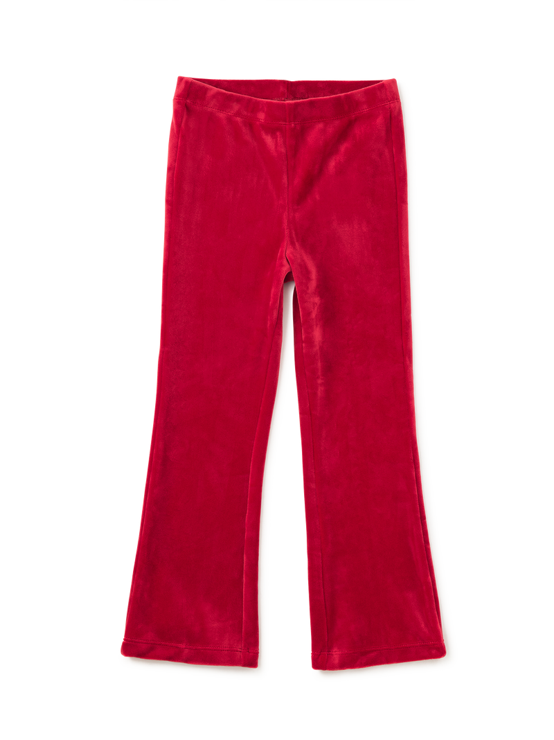 Very Velour Flare Pants in Red Wagon - View 1
