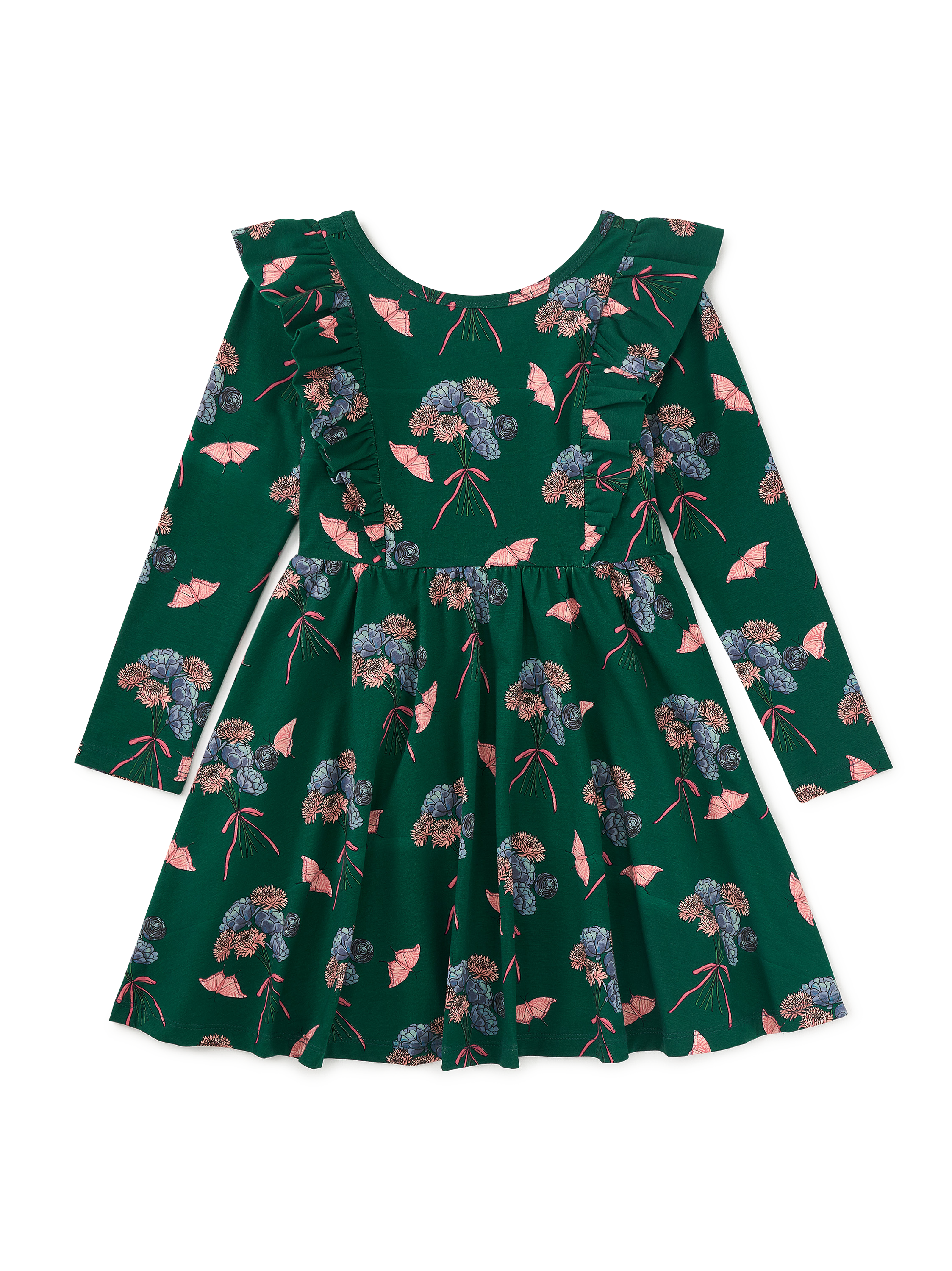 Ruffle Shoulder Ballet Dress