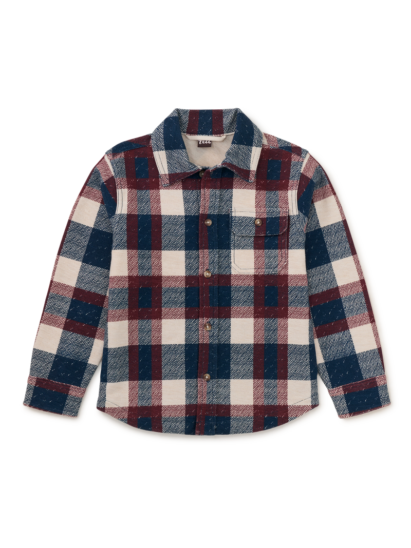 Knit Shacket in Cappadocia Plaid - View 1