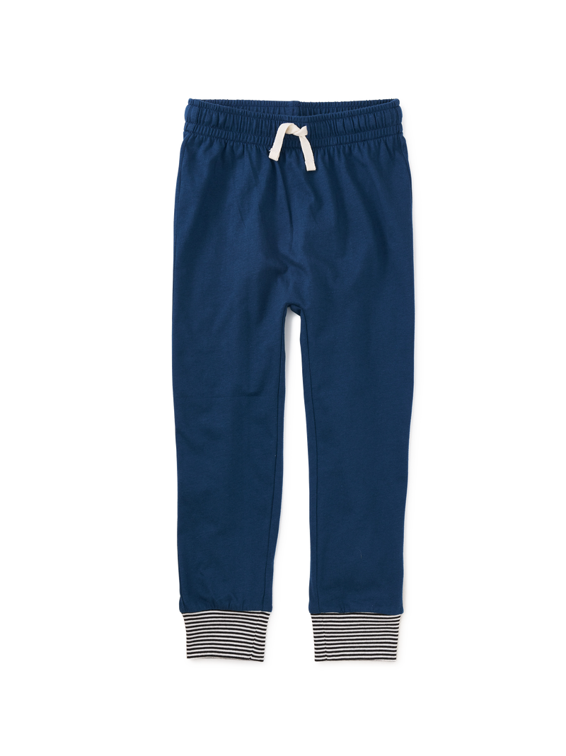Solid Everyday Joggers in Bedford Blue - View 1