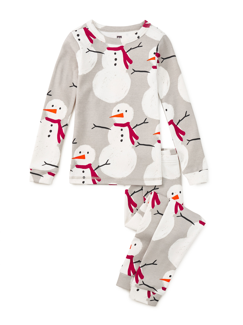 Goodnight Pajama Set in Friendly Snowman - View 1