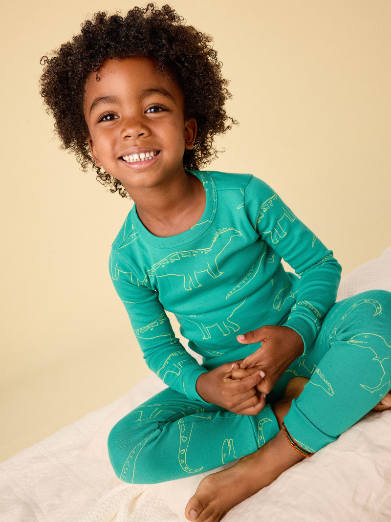 Goodnight Pajama Set in Patagonia Dinos - View 2