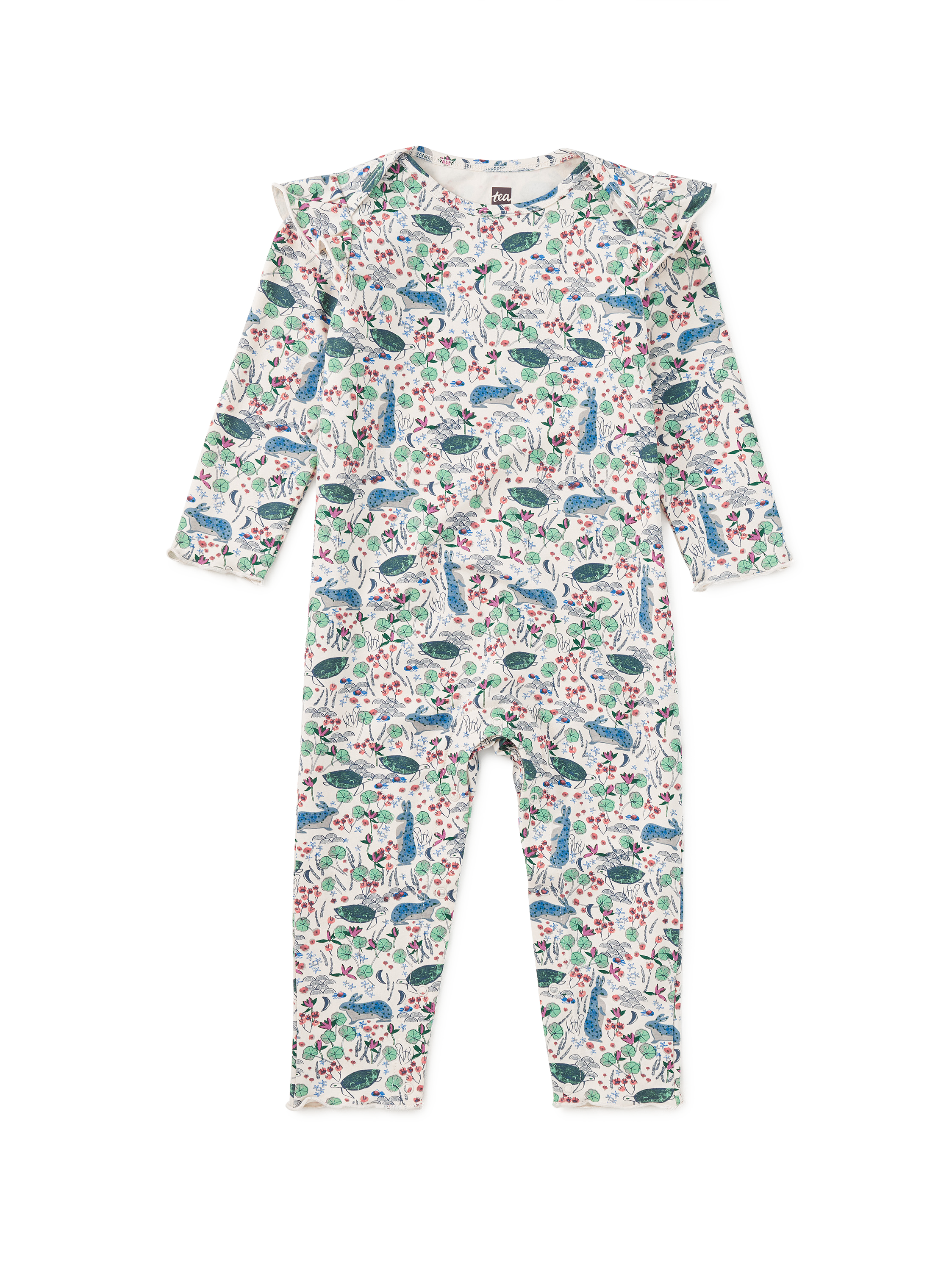 Ruffle Shoulder Baby Romper