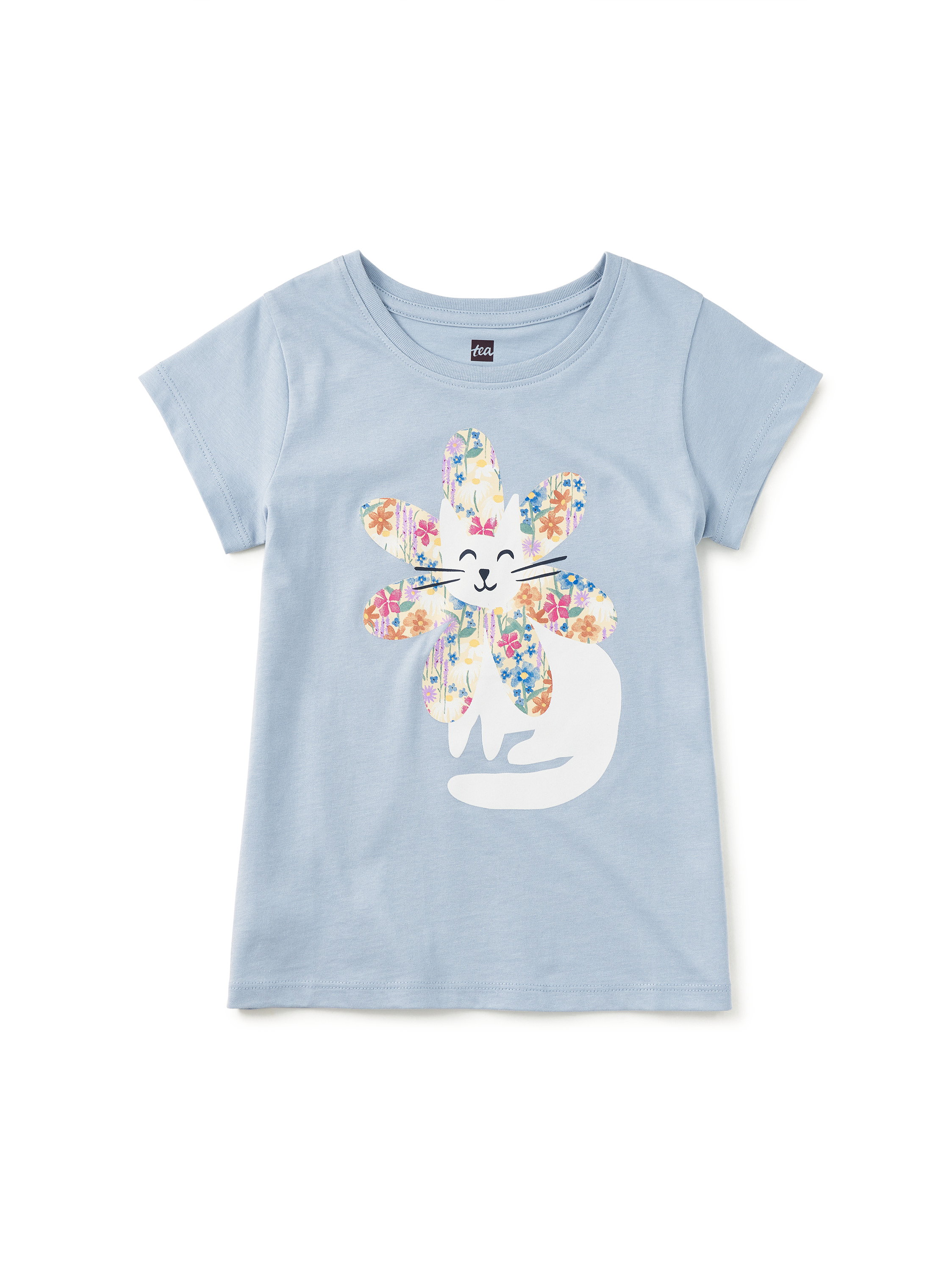 Flower Cat Graphic Tee